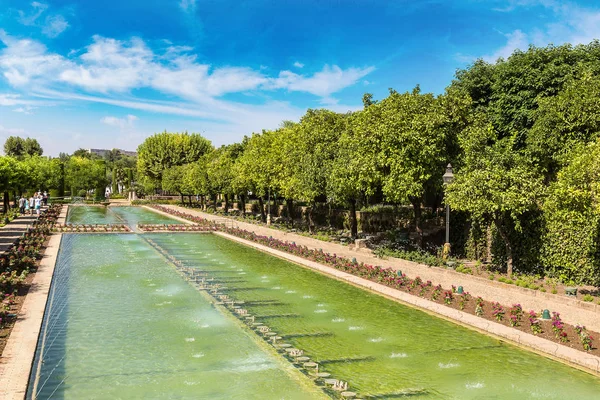 Fontaines et Jardin à Alcazar — Photo