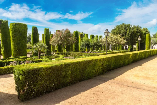 Garden at Alcazar in Cordoba — Stock Photo, Image