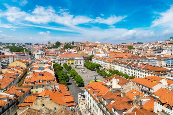 Rossio-torget i Lissabon — Stockfoto