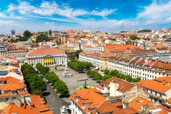 Lizbon 'daki Rossio Meydanı — Stok fotoğraf
