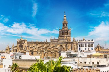 Panoramic view of Sevilla clipart