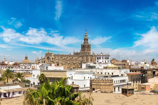 Panoramiczny widok z Sevilla — Zdjęcie stockowe