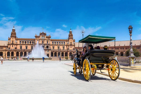 Spanska torget i Sevilla — Stockfoto