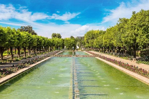 Fontaines et Jardin à Alcazar — Photo