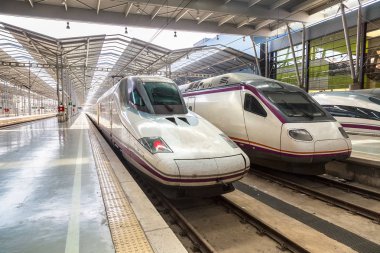 Malaga şehrinde tren istasyonu