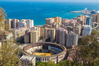 Malaga panoramik manzaralı