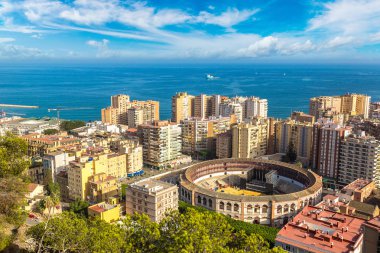 Malaga panoramik manzaralı