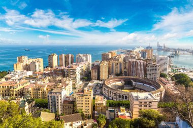 Malaga panoramik manzaralı