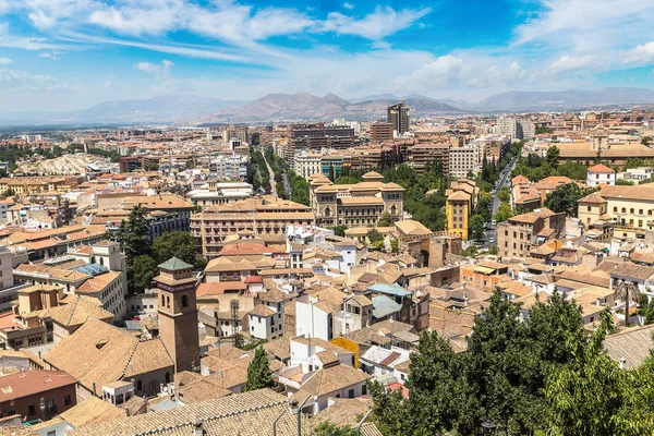 Panorámás kilátás nyílik Granada — Stock Fotó