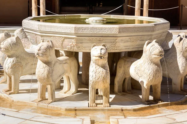 Hof van Lions in het Alhambra palace — Stockfoto