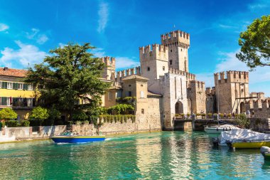 Scaliger castle in Sirmione clipart
