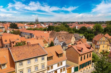 Bir Quedlinburg panoramik görünüm