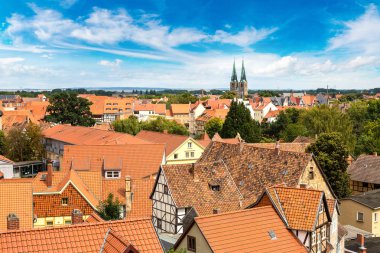 Bir Quedlinburg panoramik görünüm
