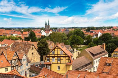 Quedlinburg güzel yaz gününde
