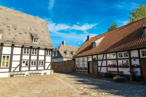 Історичний вулиці в місті Goslar — стокове фото