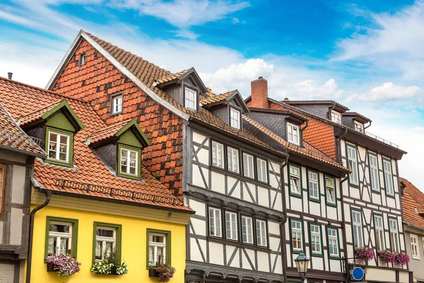 Casas históricas em Quedlinburg — Fotografia de Stock