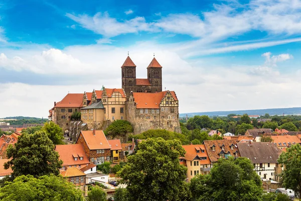 Castle Hill Quedlinburg içinde — Stok fotoğraf