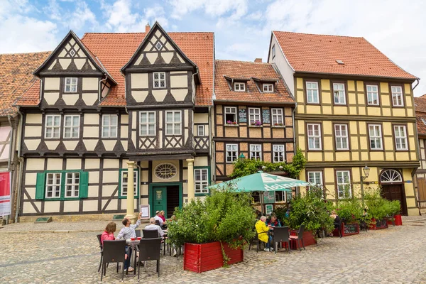 Casas históricas em Quedlinbur — Fotografia de Stock