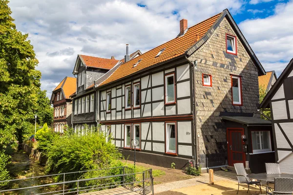 Rua histórica em Goslar — Fotografia de Stock