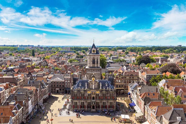 Plaza del Mercado de Delft — Foto de Stock