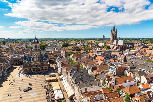 Plaza del Mercado de Delft — Foto de Stock