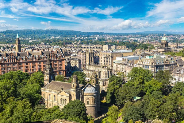 Edinburgh hava panoramik — Stok fotoğraf