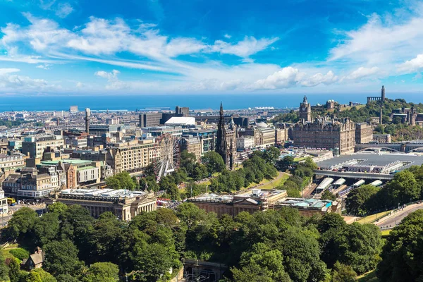 Edinburgh hava panoramik — Stok fotoğraf