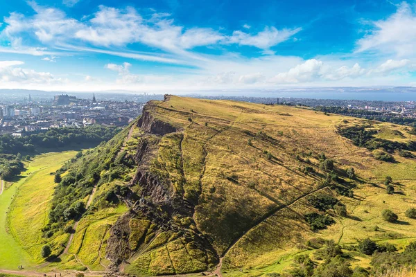 Edinburgh od Arthur's Seat — Stock fotografie