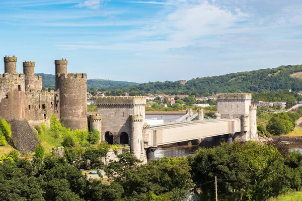 Conwy castle in wales — Stockfoto