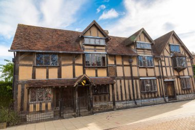 Shakespeares Birthplace on Henley street clipart