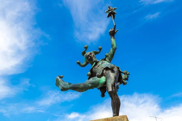 Блазень статуя в Stratford — стокове фото