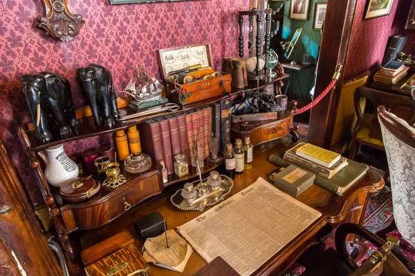 Интерьер музея Шерлока Холмса — стоковое фото
