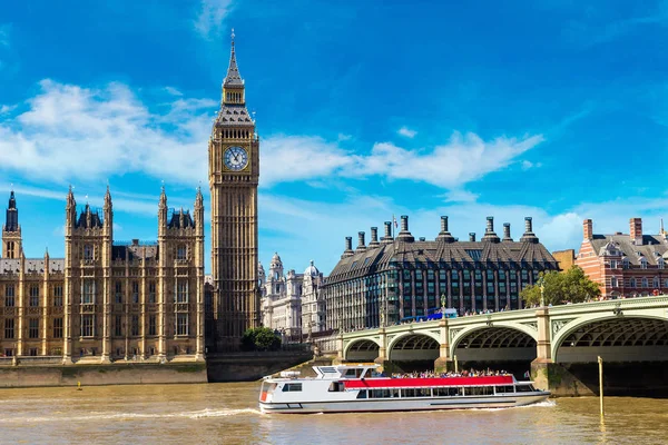 Big Ben, Parlement, pont de Westminster — Photo