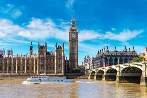 Big Ben, Parlamento, Westminster bridge — Stok fotoğraf