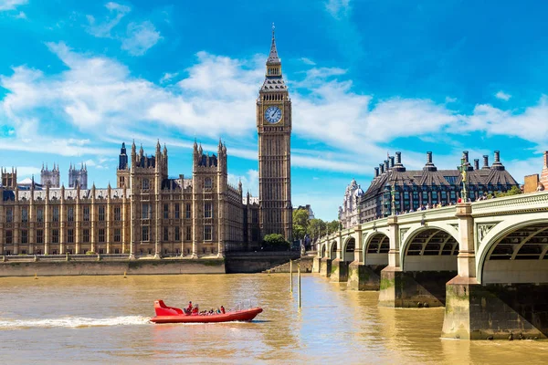 Big Ben, Parlamento, Westminster bridge — Stok fotoğraf