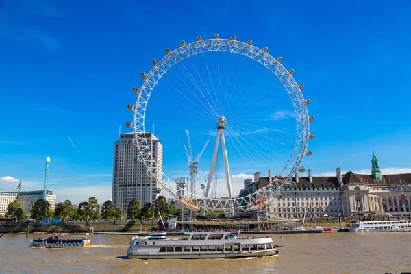 London Eye à noite — Fotografia de Stock