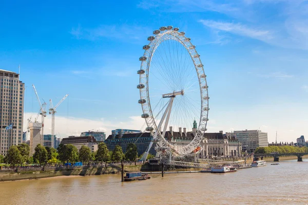 London Eye v noci — Stock fotografie