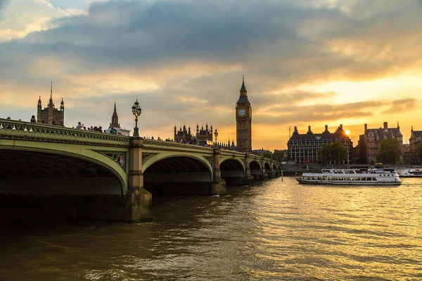 Big Ben, Parlamento, ponte Westminster — Foto Stock
