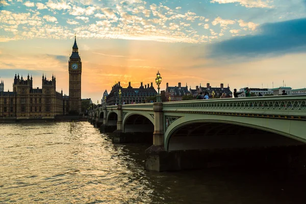 Big Ben, Parlamento, ponte Westminster — Foto Stock