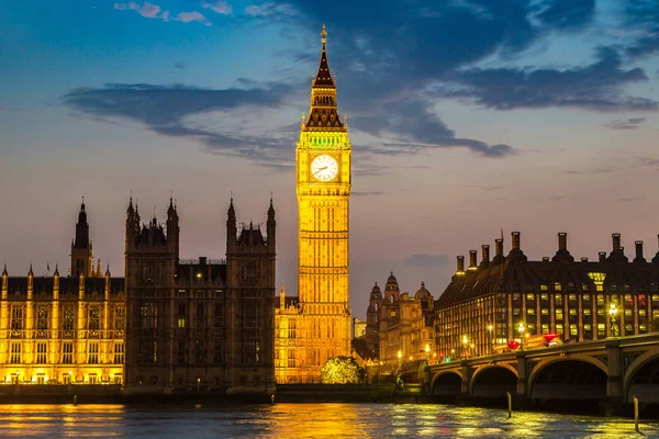Big Ben, parlament, Westminster bridge — Stock fotografie