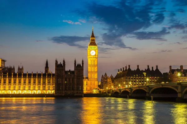 Big Ben, parlament, Westminster bridge — Stock fotografie