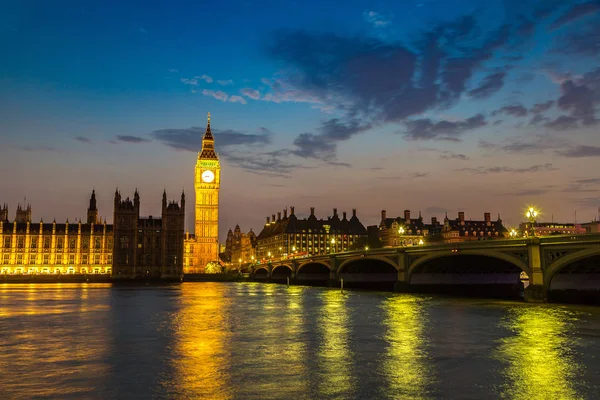 Big Ben, Parlamento, Westminster bridge — Foto de Stock