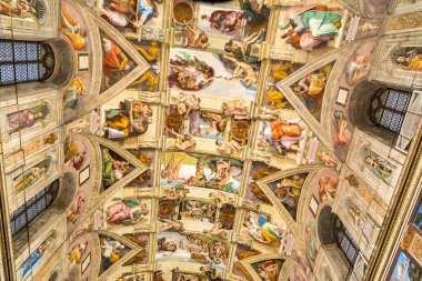 Ceiling of the Sistine chapel  clipart