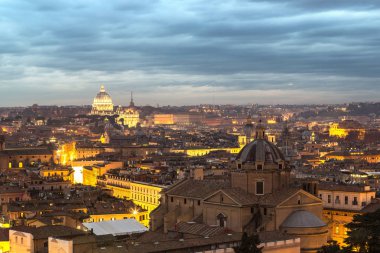 Roma'nın gece panorama