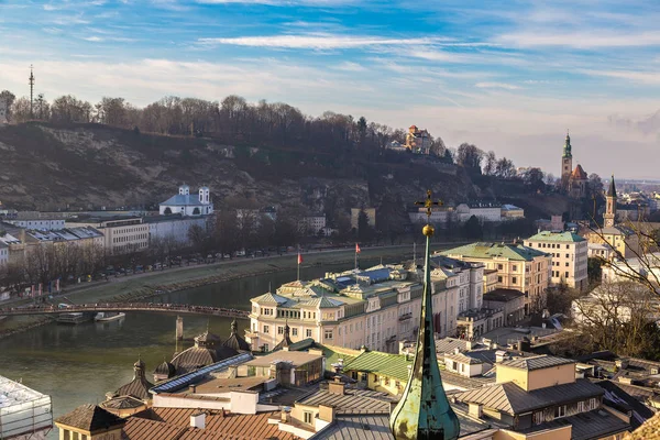 Panoramatický výhled na Salcburk — Stock fotografie