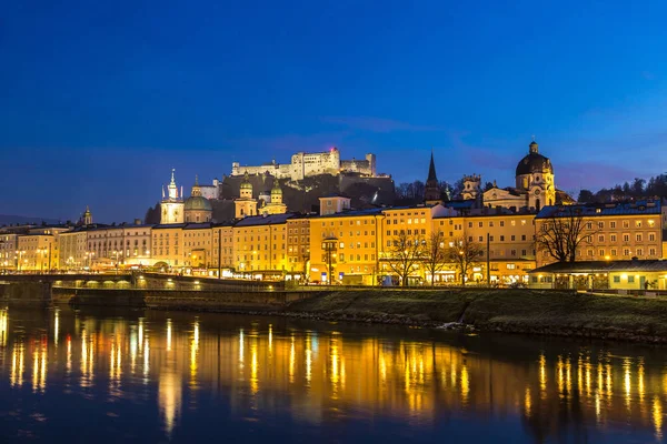 Salzburg en Festung Hohensalzburg — Stockfoto