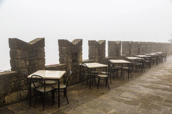 Caffè di strada a San Marino — Foto Stock