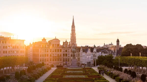 Panoramautsikt över stadsbilden i Bryssel — Stockfoto