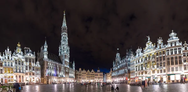Panorama van de grote markt in Brussel — Stockfoto