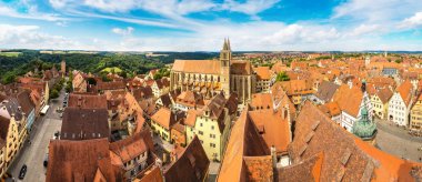 Rothenburg panoramik manzaralı